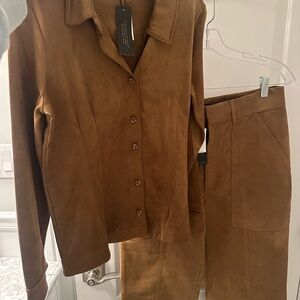 Banana Republic Tan Suede Ensemble